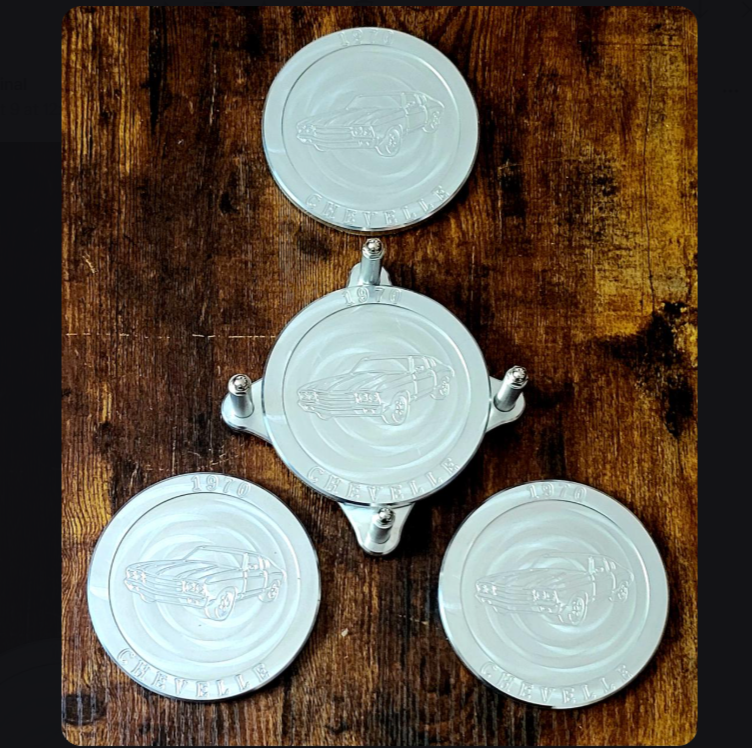 1970 Chevelle Drink Coaster Set