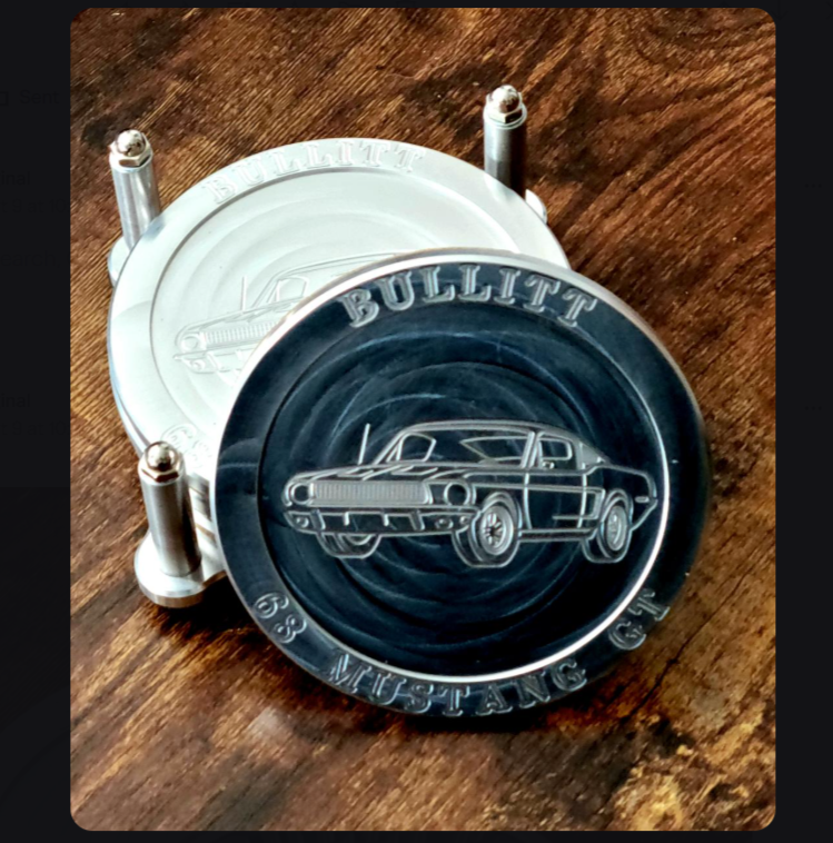 68 Mustang Bullitt Drink Coaster set