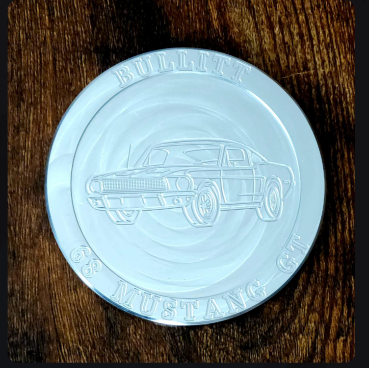 68 Mustang Bullitt Drink Coaster set