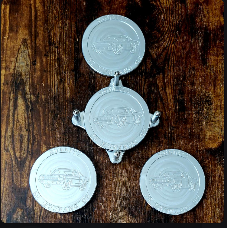 68 Mustang Bullitt Drink Coaster set