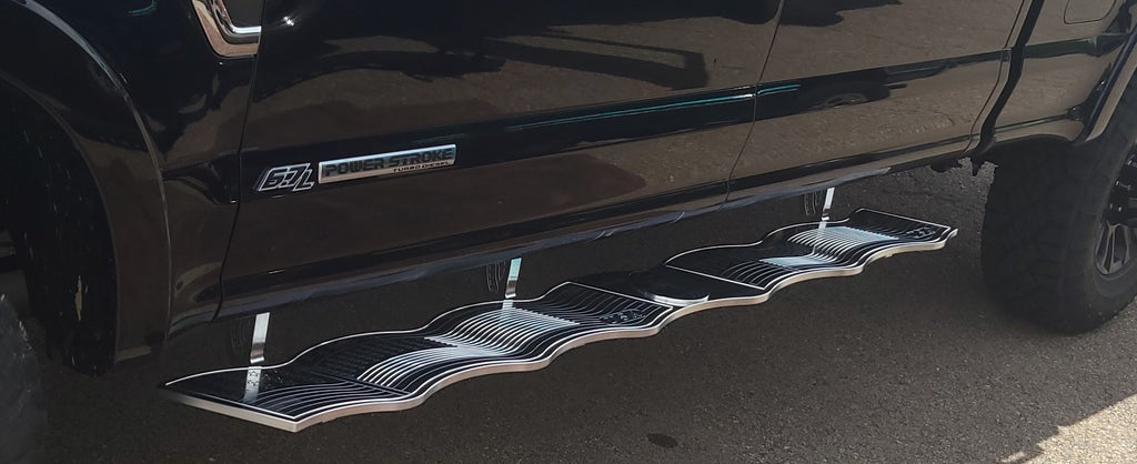 American Flag Running Boards