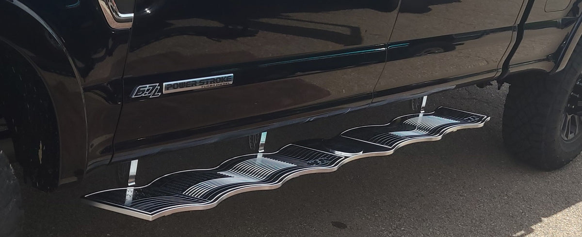 American Flag Running Boards