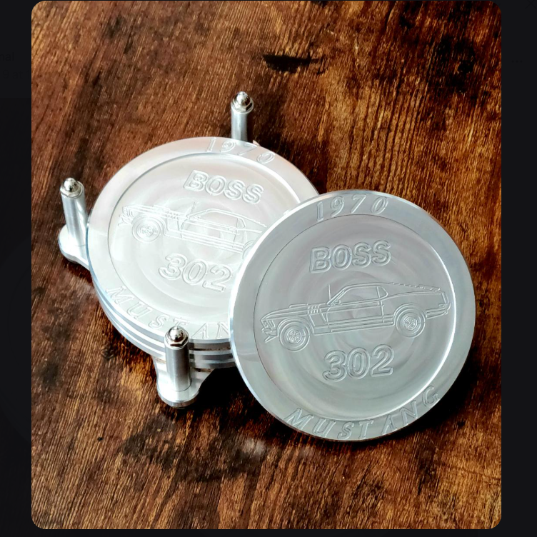 1970 Boss 302 Drink Coaster Set