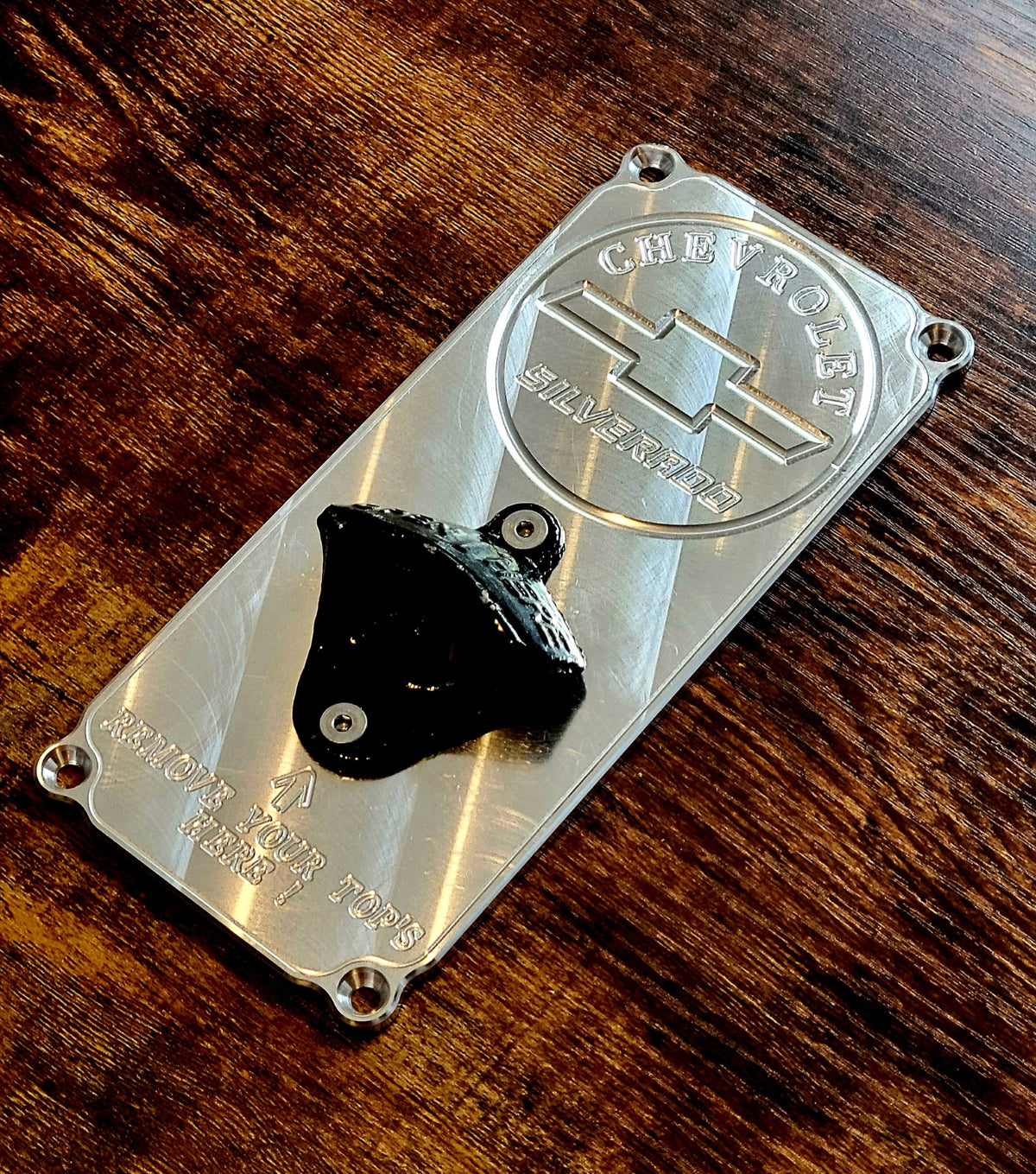 Chevrolet Bow Tie Silverado Bottle Opener