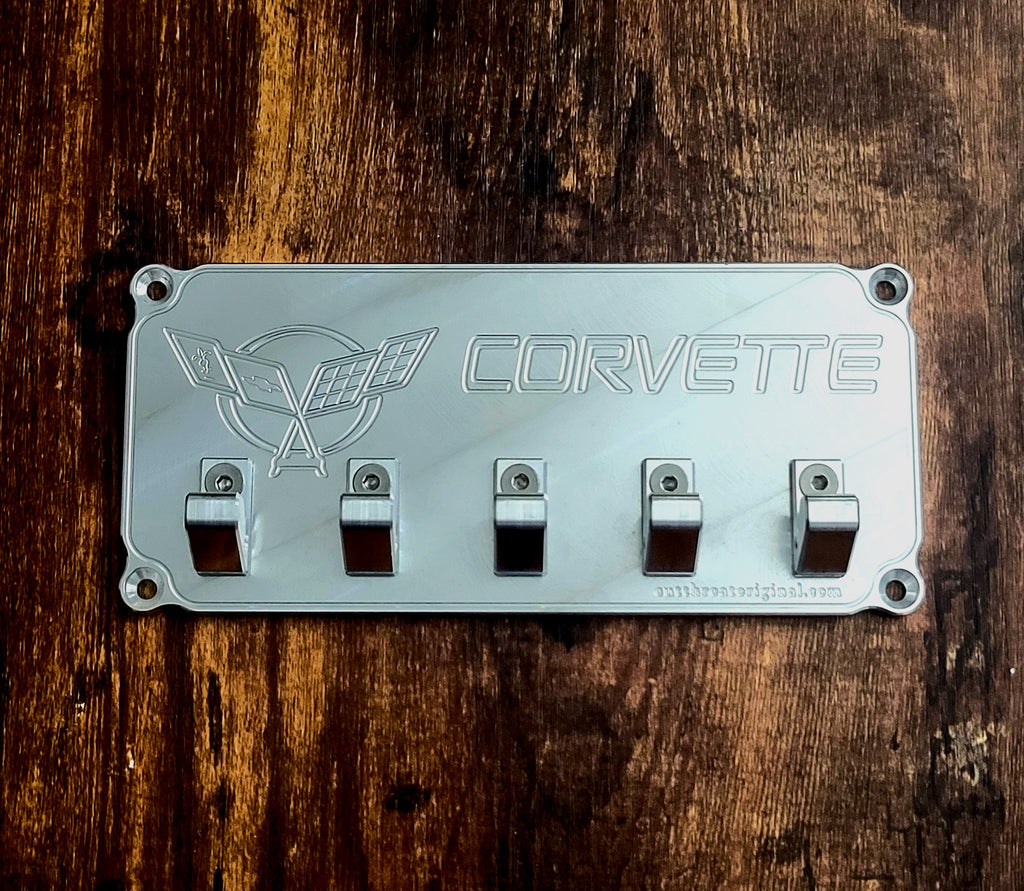 Chevrolet Corvette  Flag Right Keyring Plaque