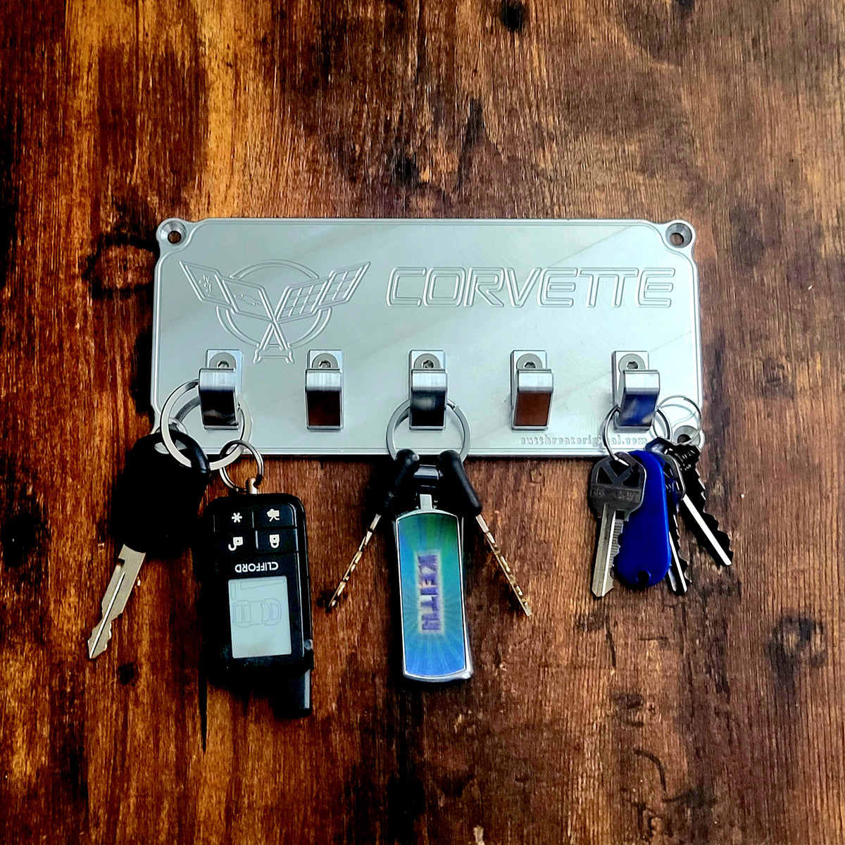 Chevrolet Corvette  Flag Right Keyring Plaque