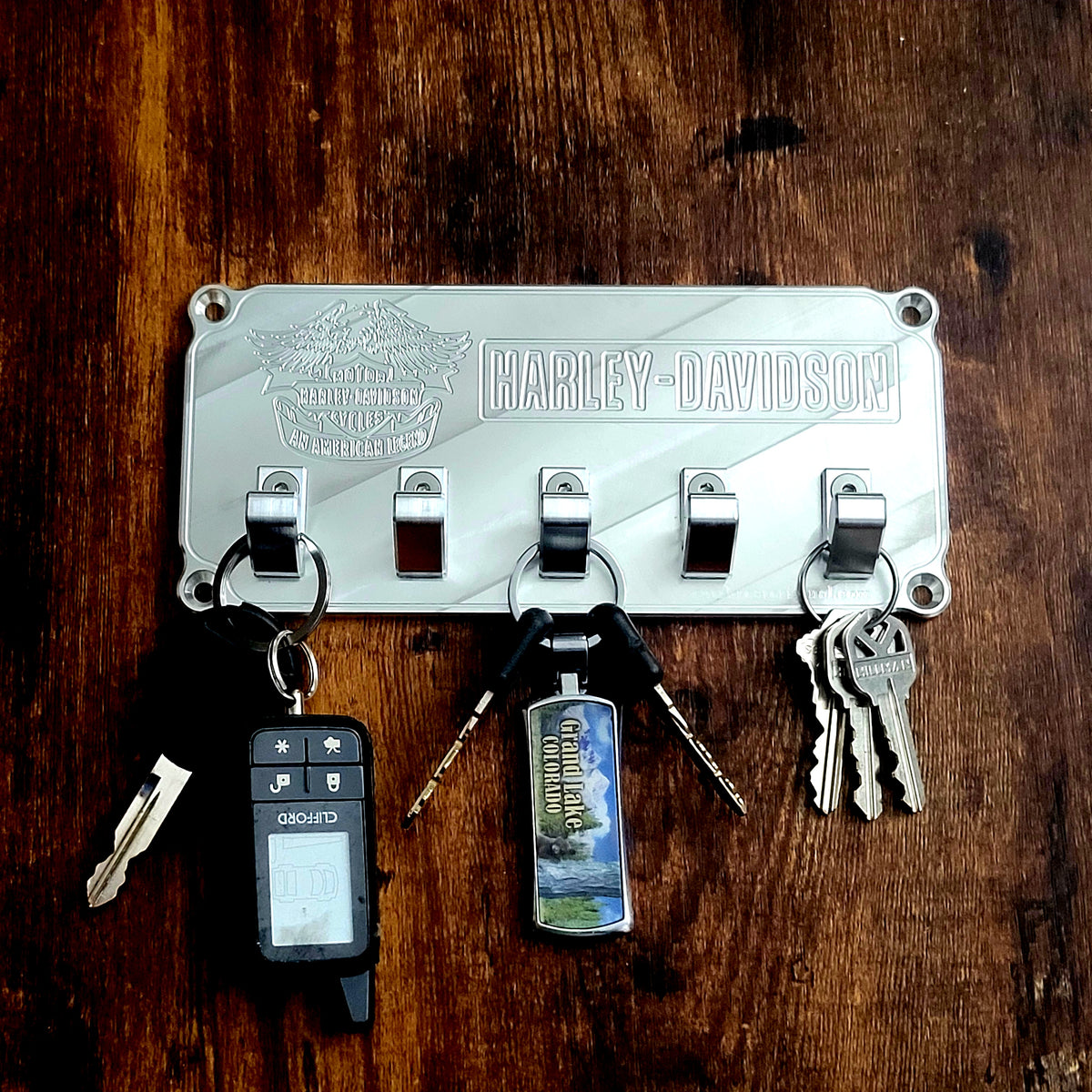 Harley Davidson Keyring Plaque