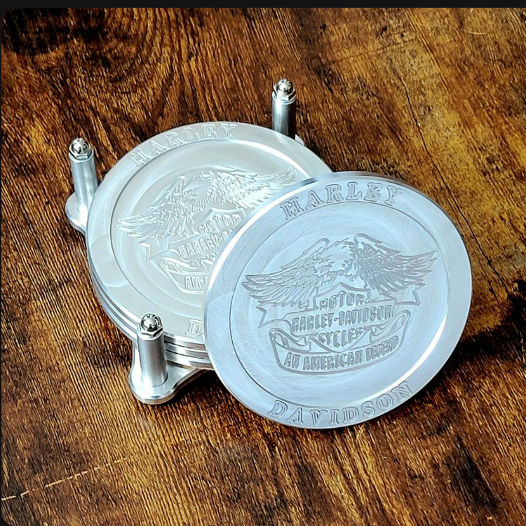 Harley Davidson Drink Coaster Set