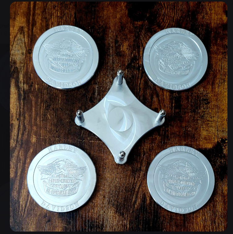 Harley Davidson Drink Coaster Set