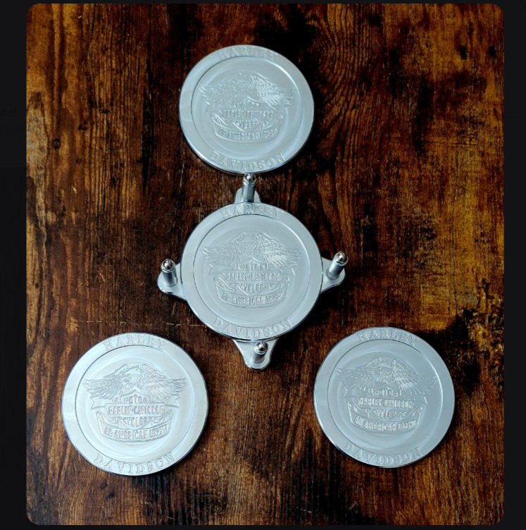 Harley Davidson Drink Coaster Set
