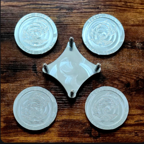 United States Marine Corps Premium Drink Coaster Set