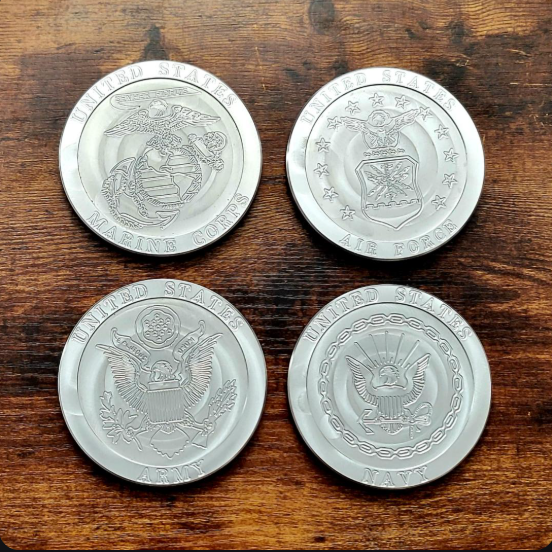 United States Armed Forces (Mixed Set) Drink Coaster Set