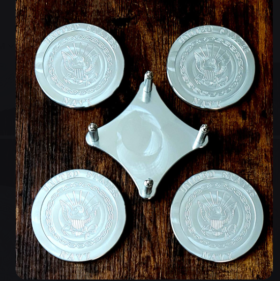 United States Navy Premium Drink Coaster Set