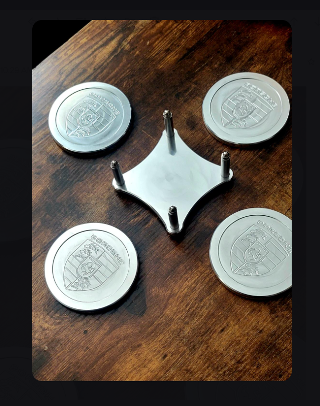 Porsche Drink Coaster Set
