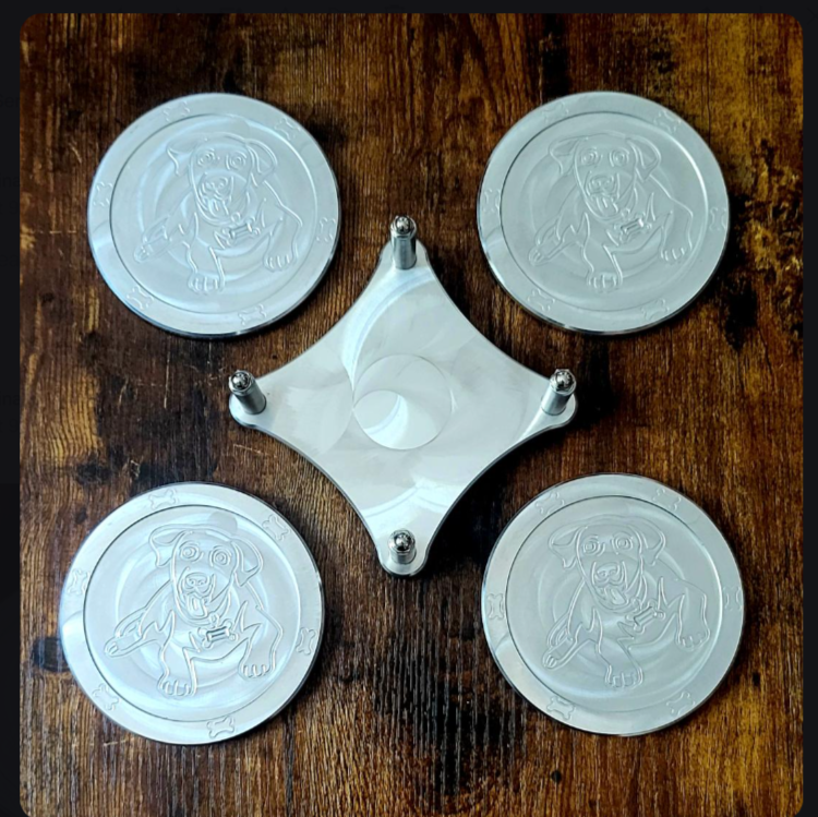 Puppy Dog (Lab) Drink Coaster Set