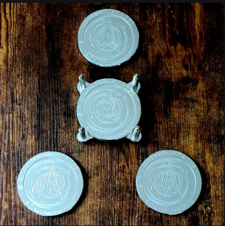 United States Space Force Premium Coaster Set