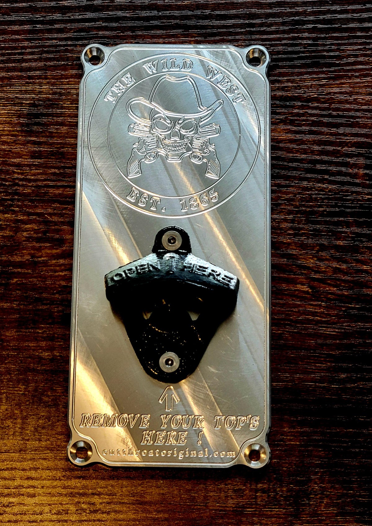 Wild West Skull & Cross Guns Bottle Opener